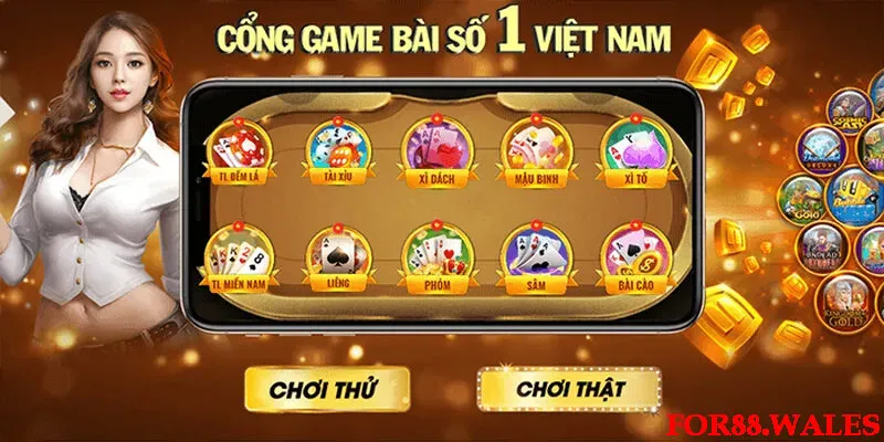 Nhiều loại hình giải trí phong phú tại for88