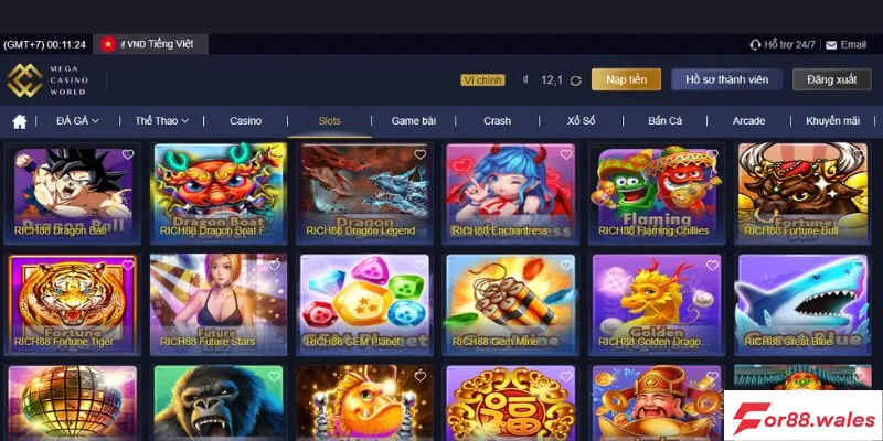 Hướng dẫn chi tiết đăng ký nhà cái game slot  tại for88